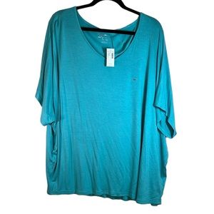 Maurices 24/7 Delano Dolman Tee, Blue, Women's 1X